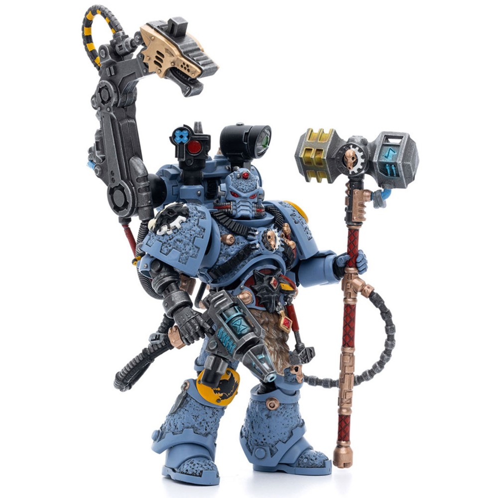 Фигурка JOYTOY Warhammer 40K Space Wolves Iron Priest Jorin Fellhammer 1:18 JT5208