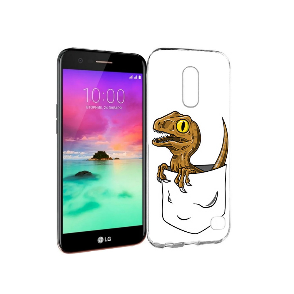

Чехол MyPads Tocco для LG K10 (2017) динозавр в кармане (PT53386.73.327), Прозрачный, Tocco