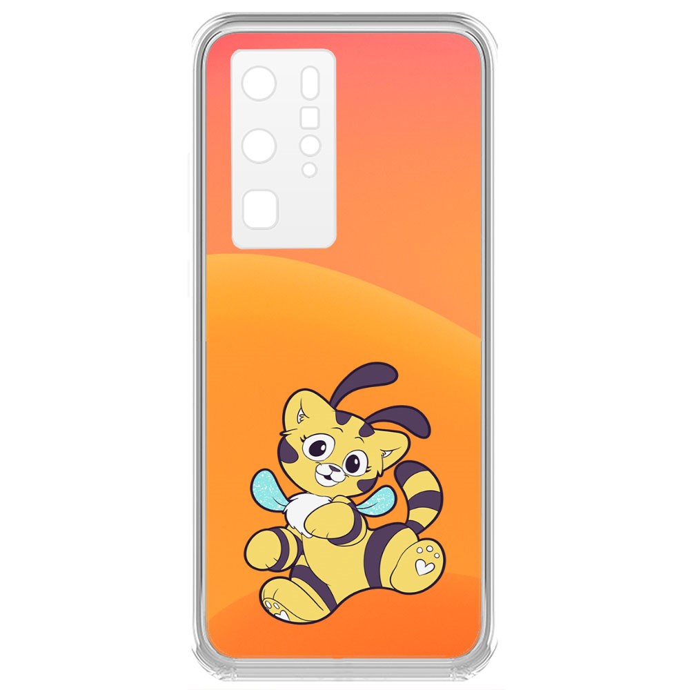 

Чехол-накладка Krutoff Clear Case Хаги Ваги - Кошка-Пчёлка для Huawei P40 Pro