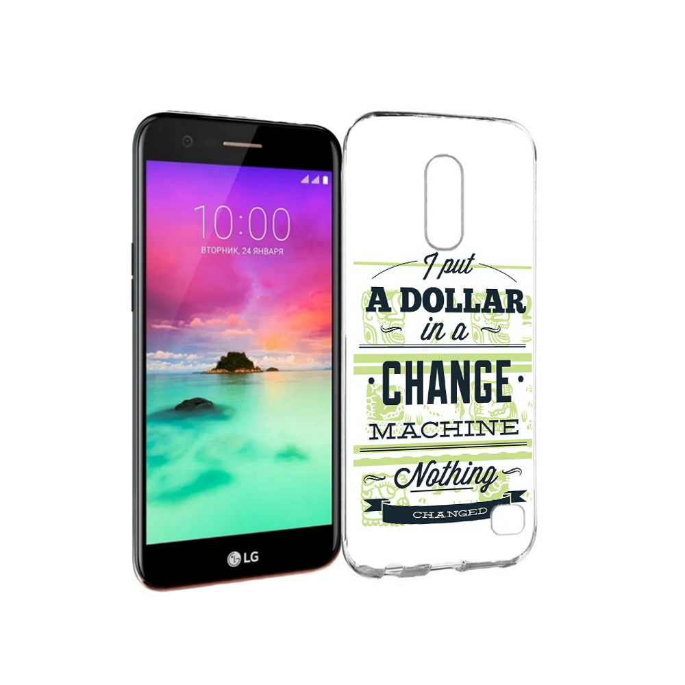

Чехол MyPads Tocco для LG K10 (2017) доллар надпись (PT53386.73.336), Прозрачный, Tocco