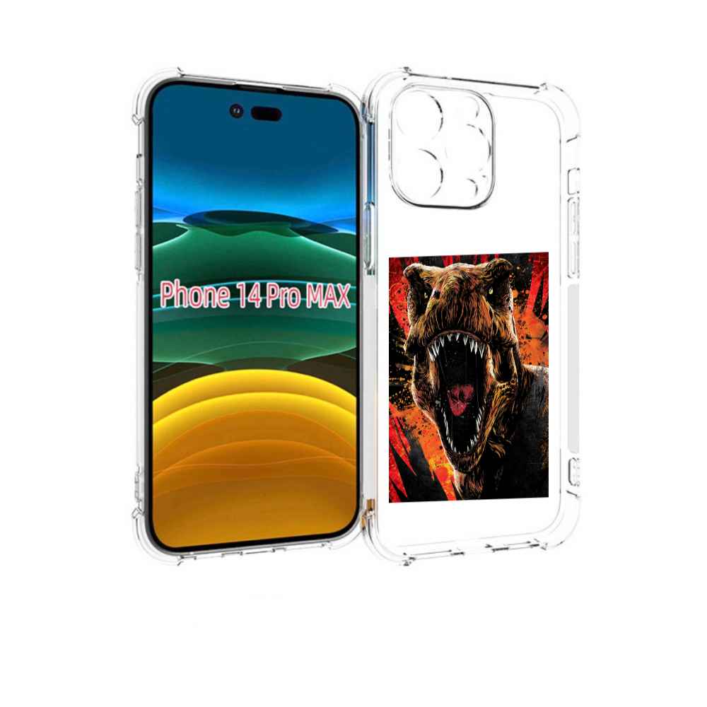 

Чехол MyPads Тиранозавр для iPhone 14 Pro Max, Прозрачный, Tocco