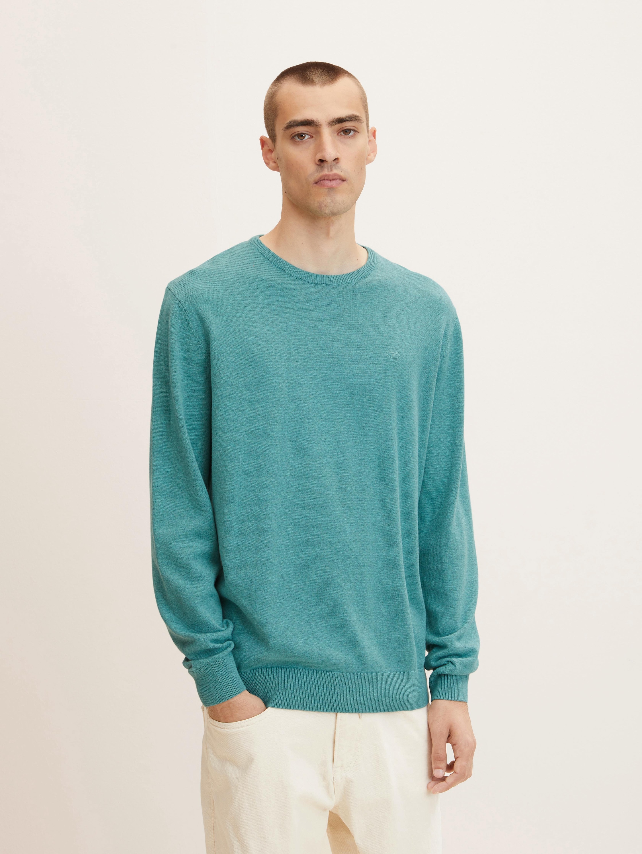 

Джемпер мужской TOM TAILOR 1027661 бирюзовый XL, 1027661