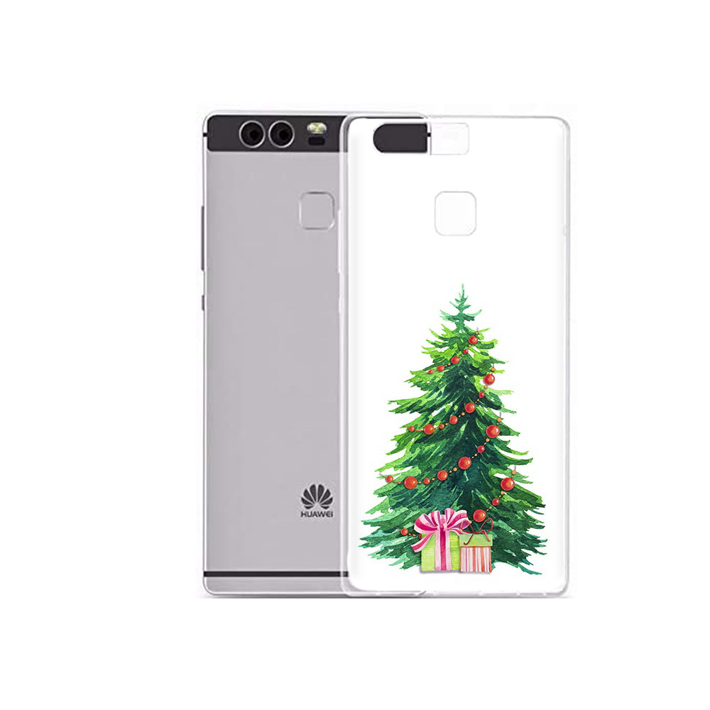 

Чехол MyPads Tocco для Huawei P9 Plus Елка новогодняя с подарками акварель (PT31455.54.78), Прозрачный, Tocco