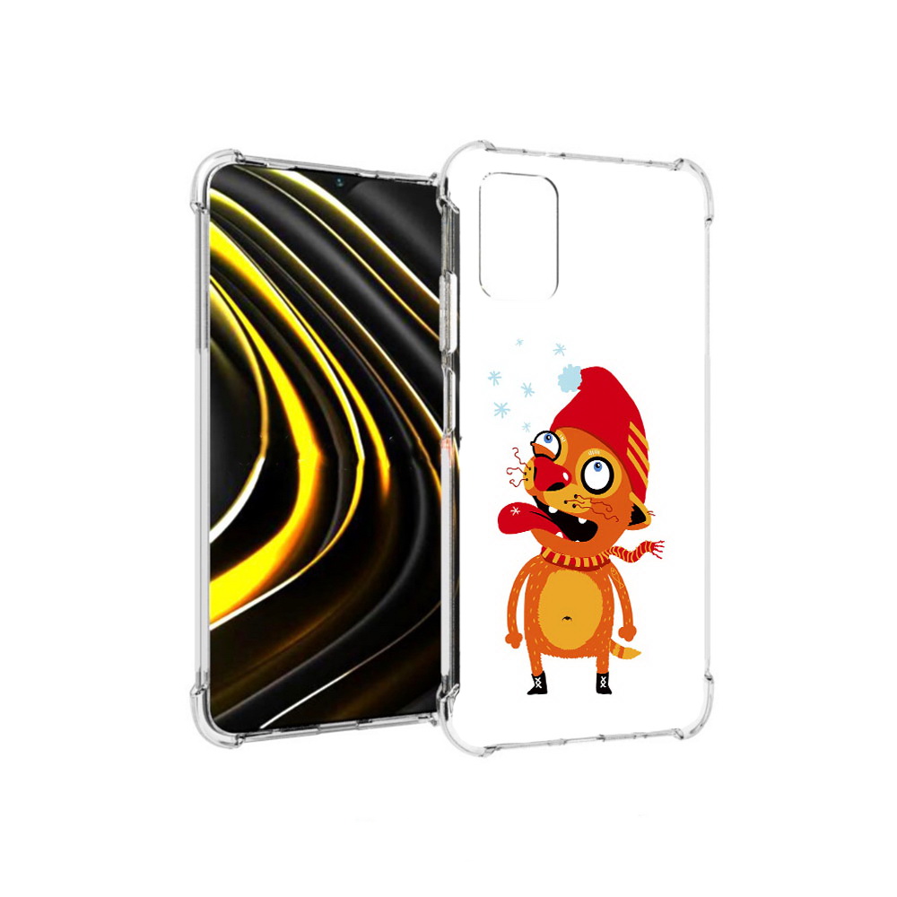 

Чехол MyPads Tocco для Xiaomi Poco M3 Зимний кот (PT156204.280.88), Прозрачный, Tocco