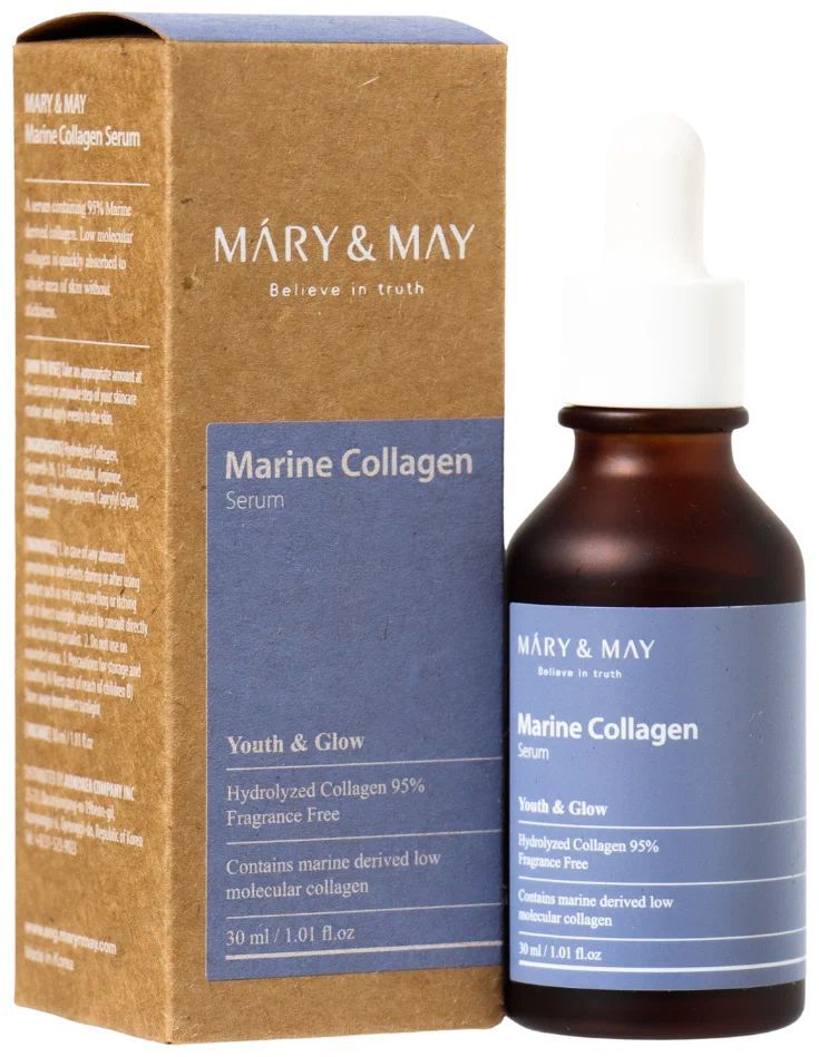 Сыворотка антивозрастная с морским коллагеном Mary&May Marine Collagen Serum 30 мл