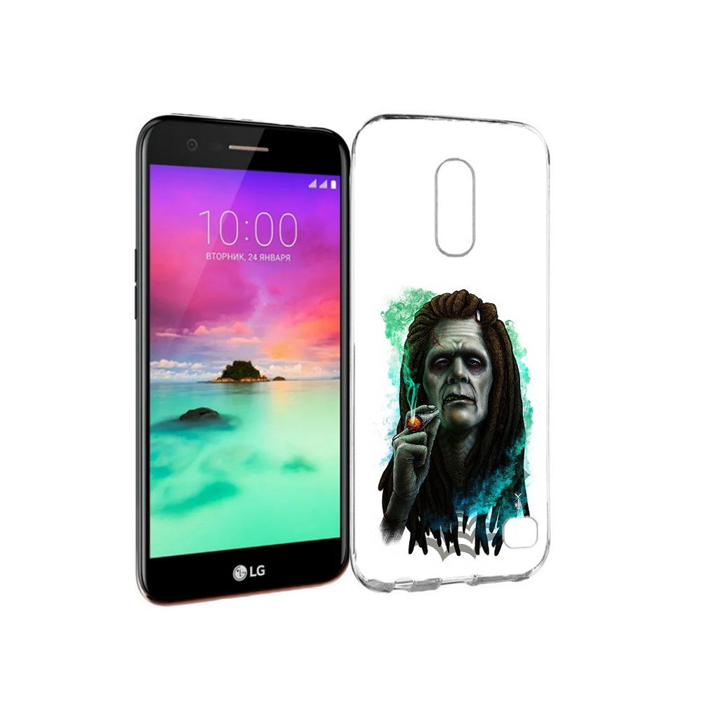 

Чехол MyPads Tocco для LG K10 (2017) зеленый мужчина с сигаретой (PT53386.73.360), Прозрачный, Tocco