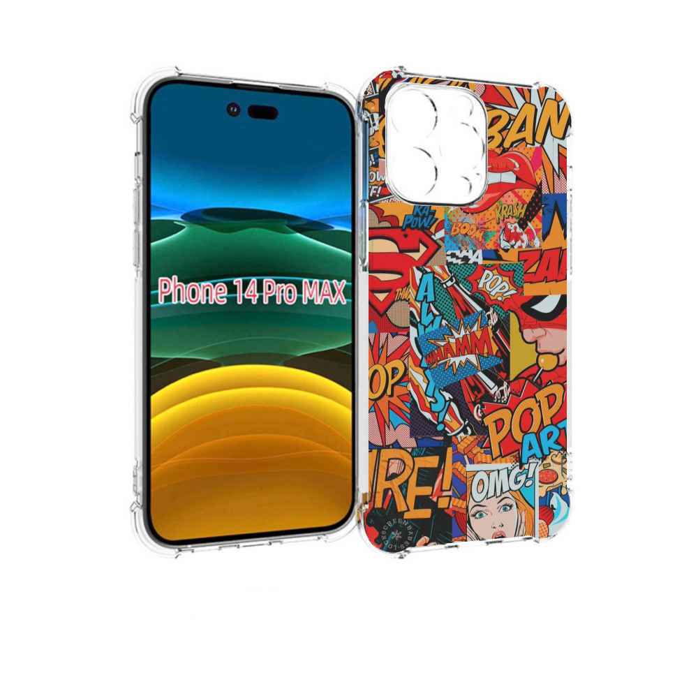 

Чехол MyPads Фон для iPhone 14 Pro Max, Прозрачный, Tocco