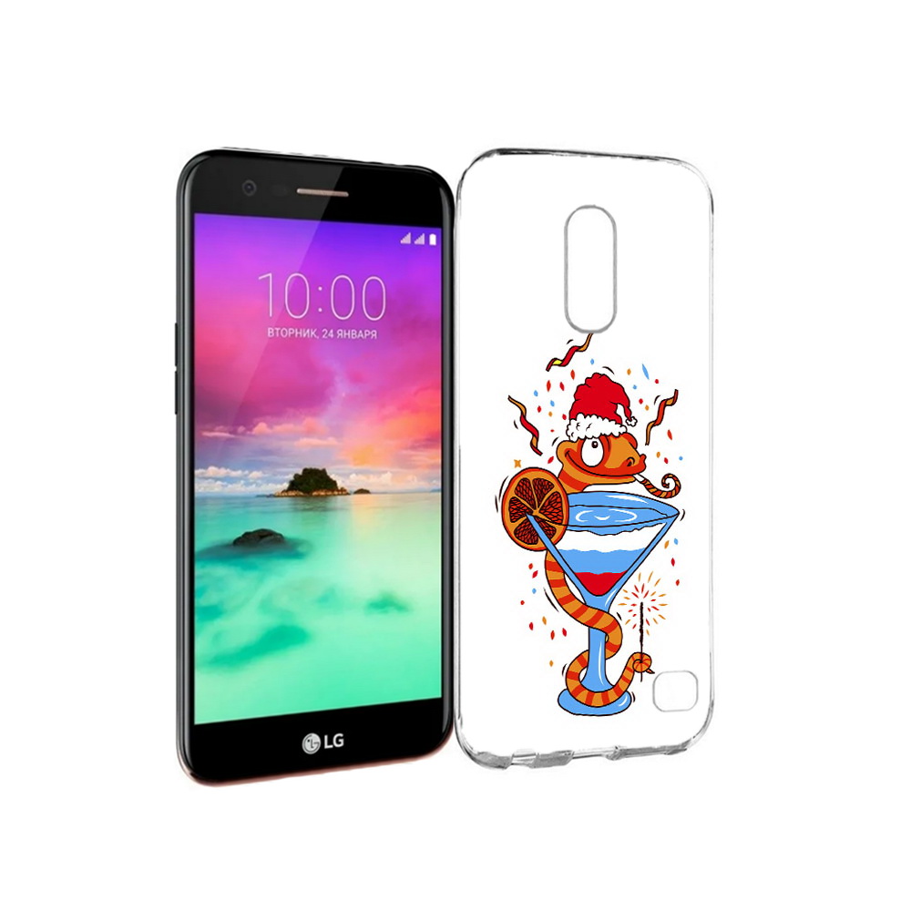 

Чехол MyPads Tocco для LG K10 (2017) змейка (PT53386.73.364), Прозрачный, Tocco