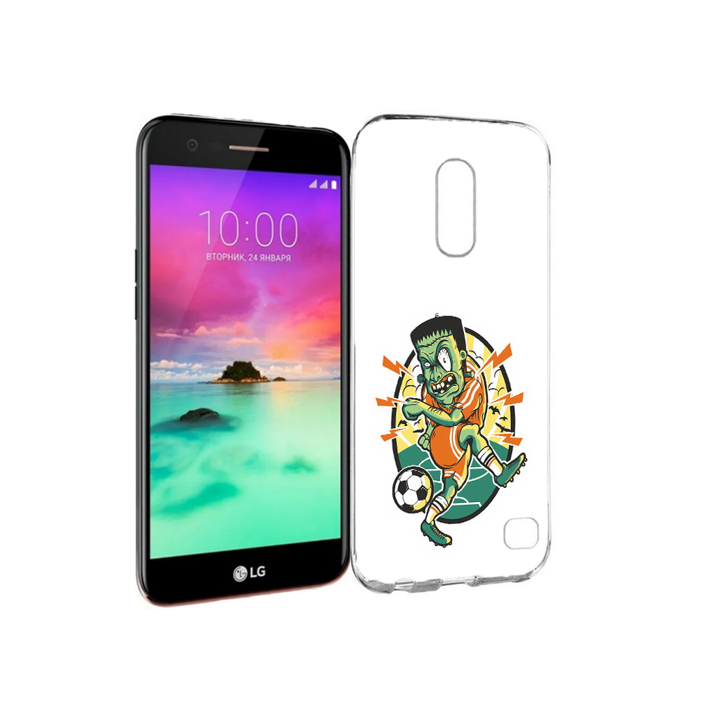 

Чехол MyPads Tocco для LG K10 (2017) зомби футболист (PT53386.73.368), Прозрачный, Tocco