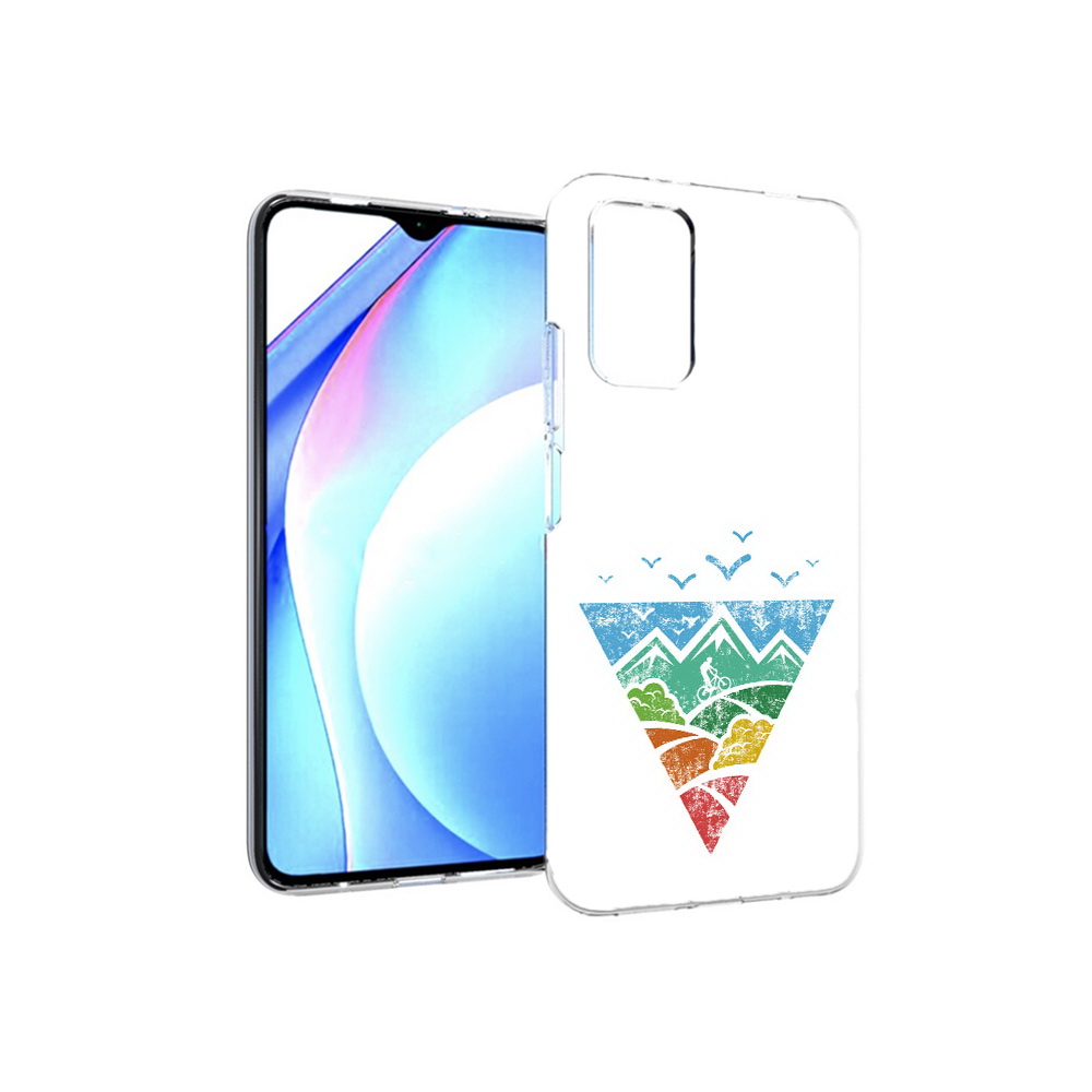 

Чехол MyPads Tocco для Xiaomi Redmi 9T Лес земля море чайки (PT226951.281.105), Прозрачный, Tocco