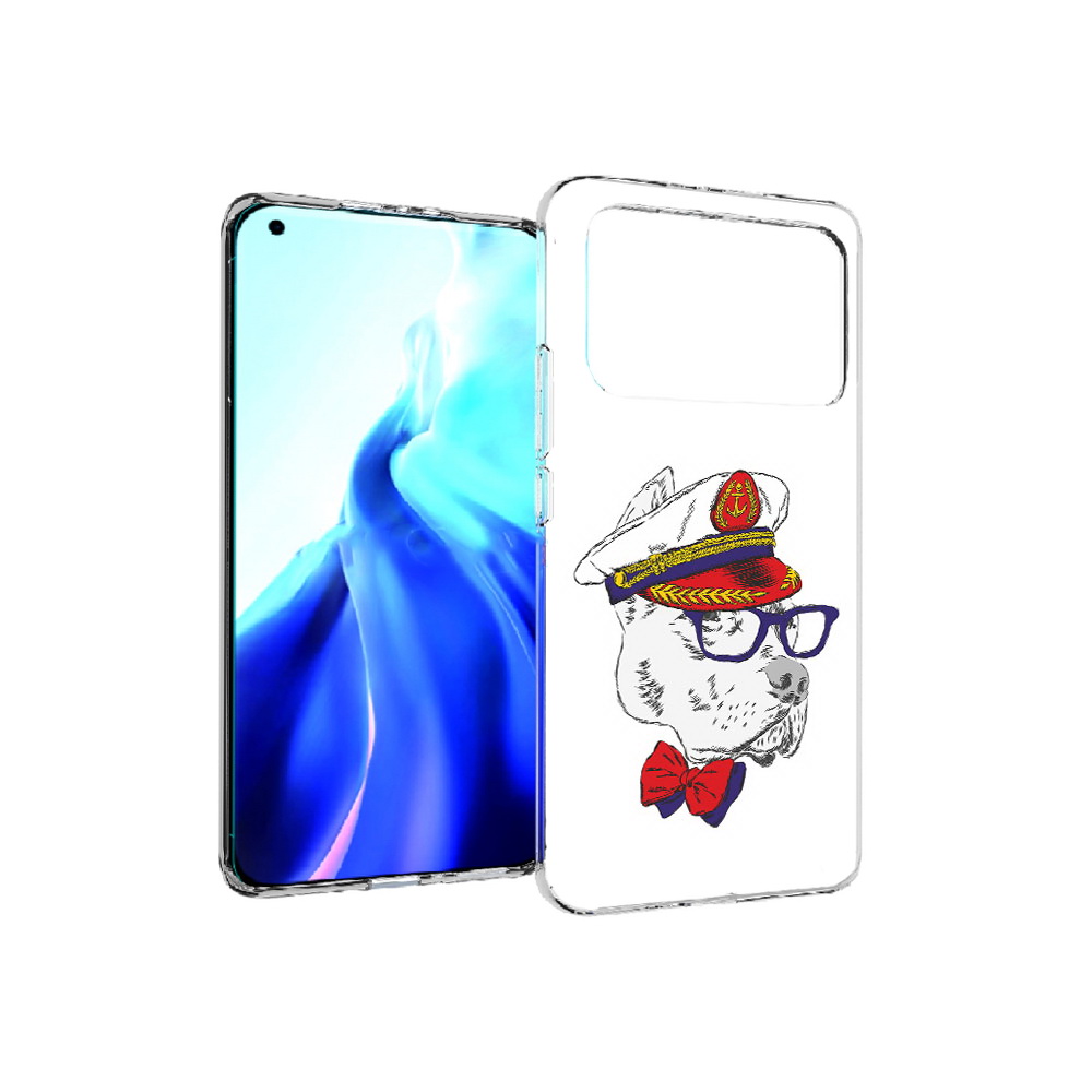 

Чехол MyPads Tocco для Xiaomi Mi 11 Ultra бульдог (PT160500.261.251), Прозрачный, Tocco