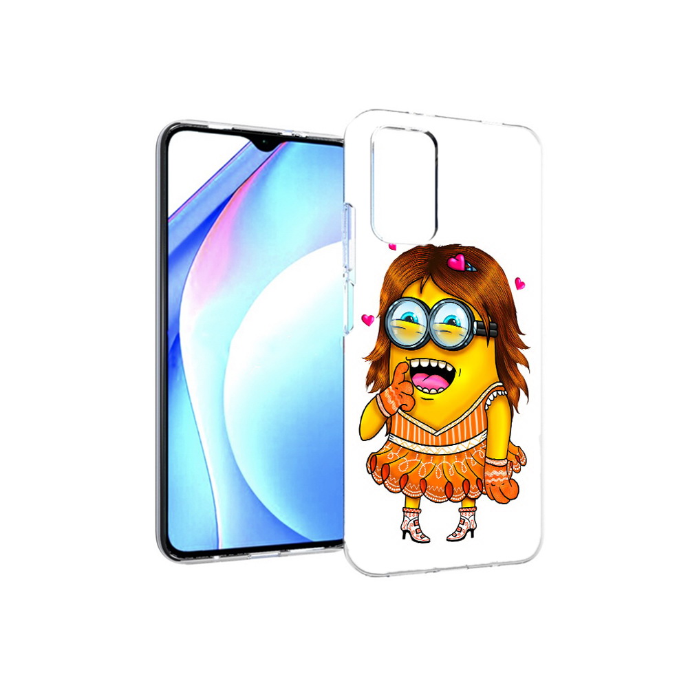 

Чехол MyPads Tocco для Xiaomi Redmi 9T Миньон девочка (PT226951.281.116), Прозрачный, Tocco