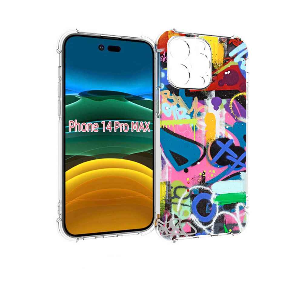 

Чехол MyPads абстракция-графити для iPhone 14 Pro Max, Прозрачный, Tocco