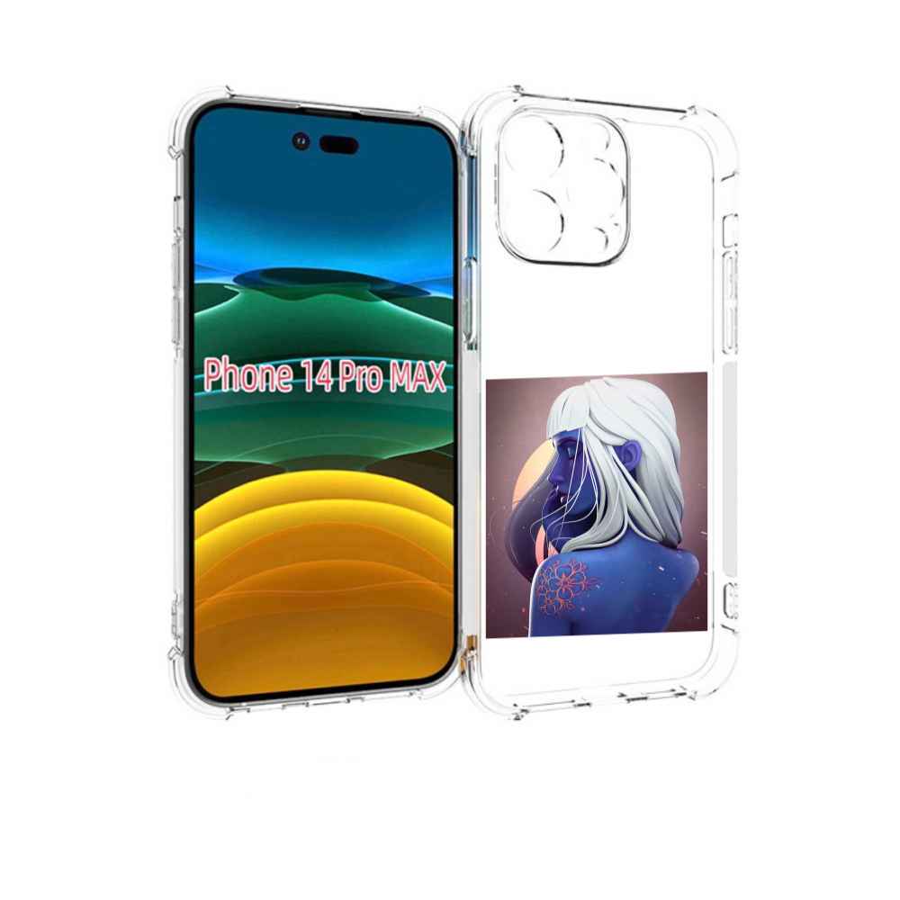 

Чехол MyPads аватар-с-цветком для iPhone 14 Pro Max, Прозрачный, Tocco