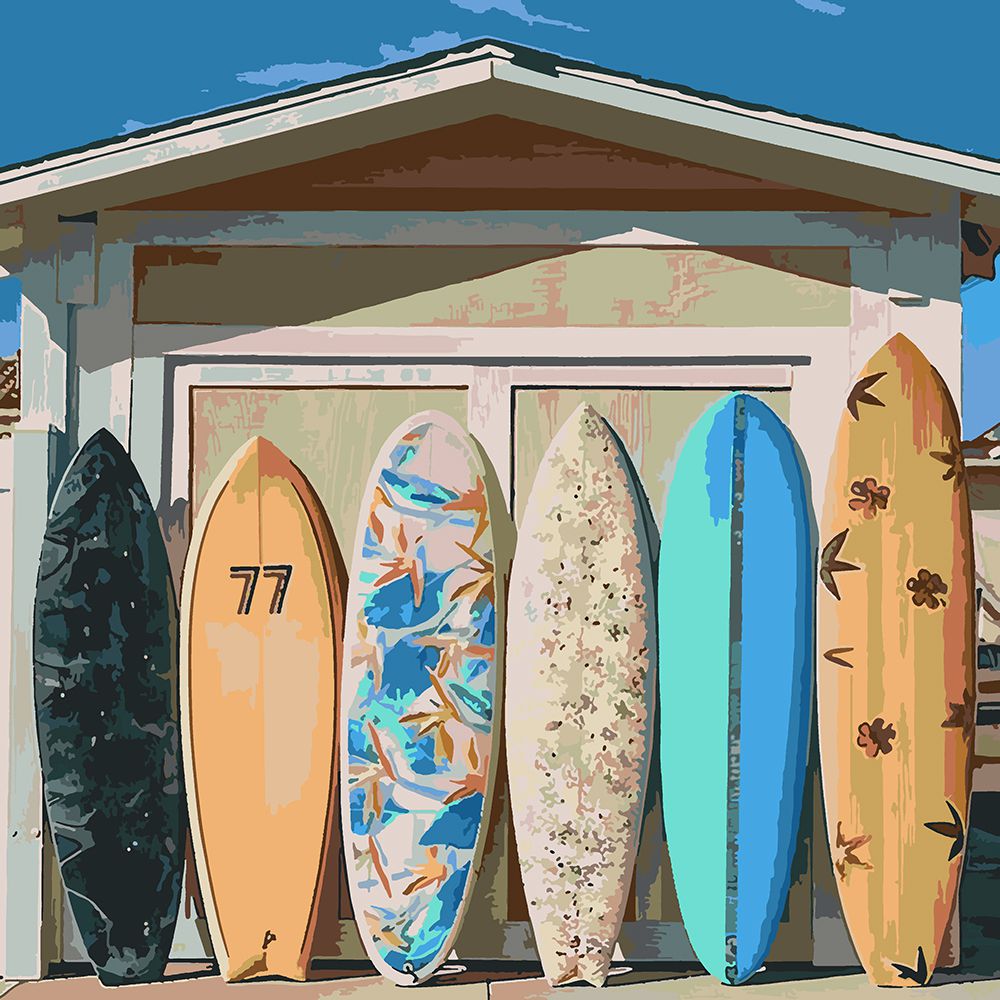 

Картина по номерам Красиво Красим Surf camp, 90 х 90 см, Surf camp
