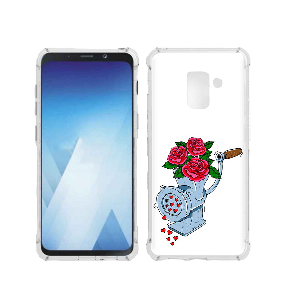 

Чехол MyPads Tocco для Samsung Galaxy A5 (2018) Цветочные сердца (PT95317.573.199), Прозрачный, Tocco