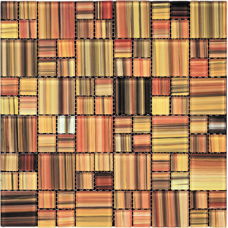 фото Мозаика из стекла natural ethnic бежевый коричневый wl-05a
