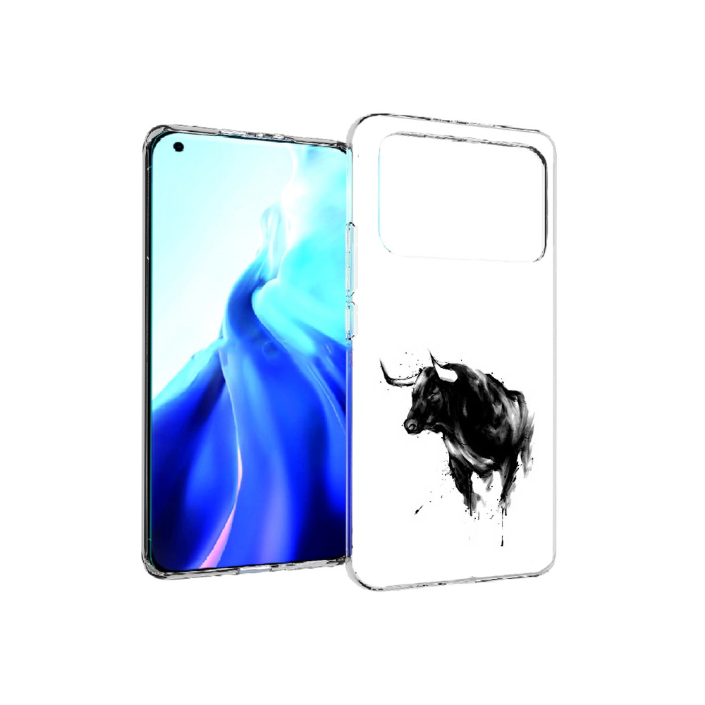 

Чехол MyPads Tocco для Xiaomi Mi 11 Ultra бык (PT160500.261.254), Прозрачный, Tocco