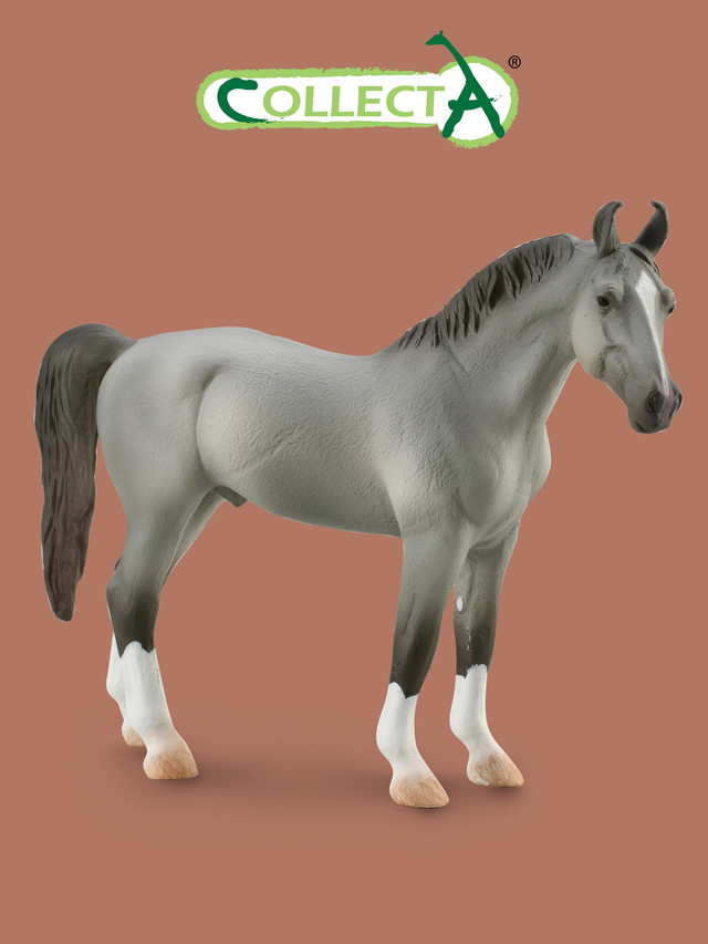 Фигурка Collecta Жеребец Марвари, серый, XL 88877B жеребец марвари серый фигурка лошади