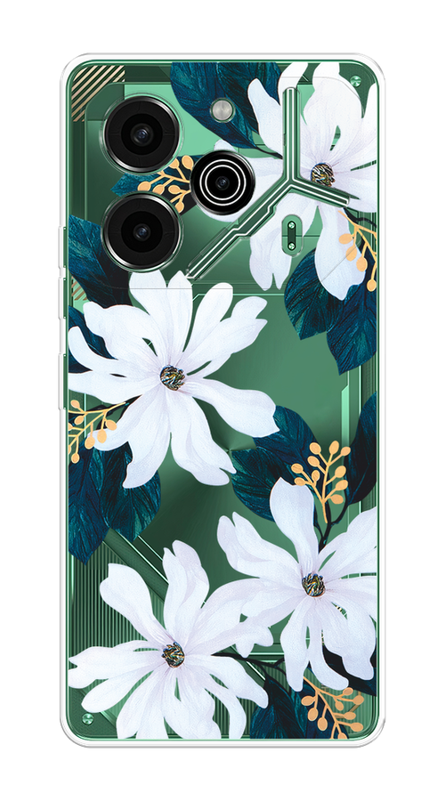 

Чехол на Tecno Pova 6 Pro 5G "Delilah Flower", Зеленый;белый, 305250-1