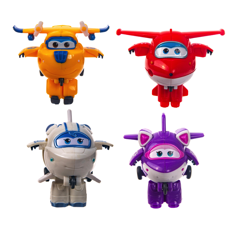 фото Super wings набор из 4-х мини трансформеров: (джет, донни, астра, кристал)