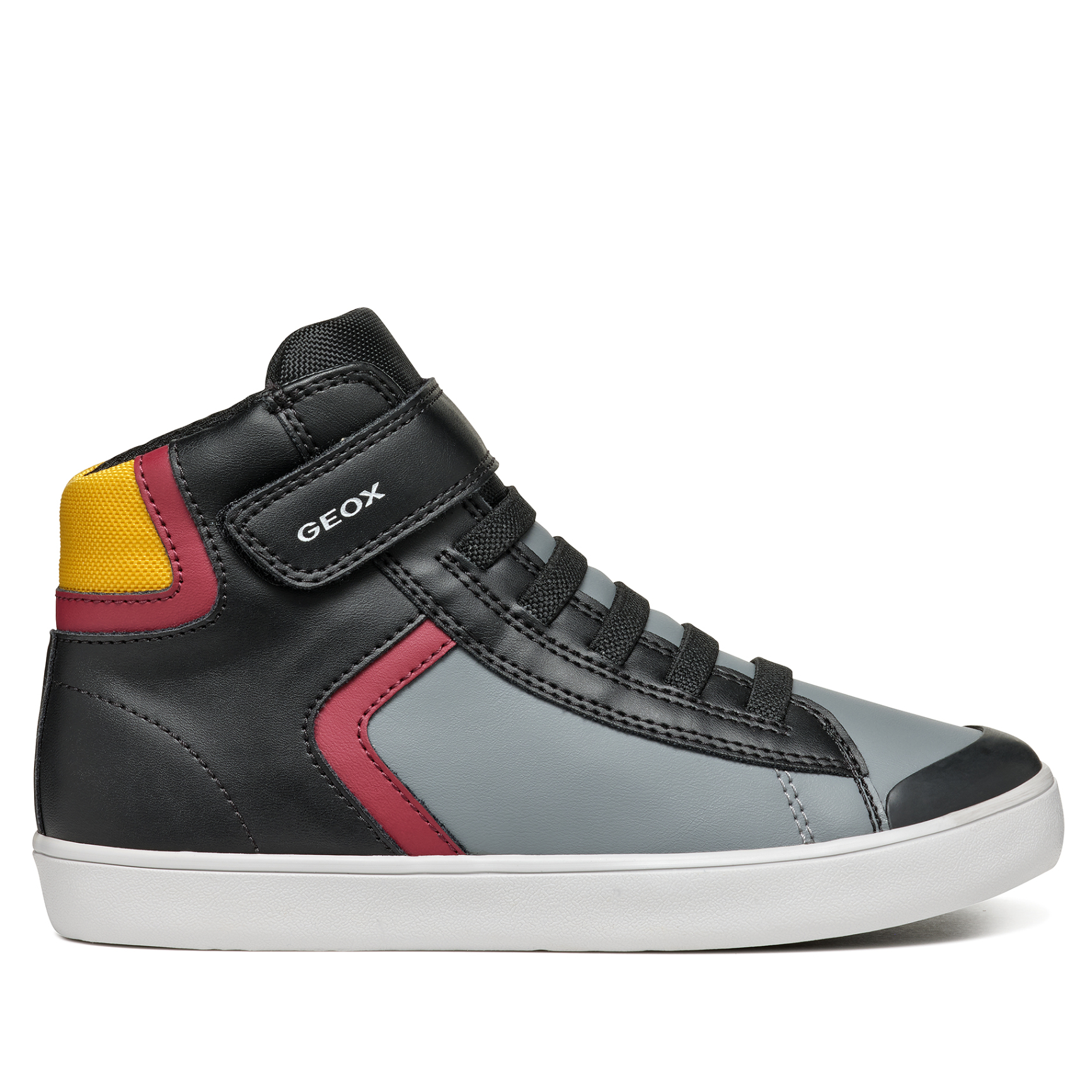 

Ботинки Geox для мальчиков, чёрно-бордовые, размер RU 31, J465CA054FUC0241, Бордовый;черный, J465CA054FU