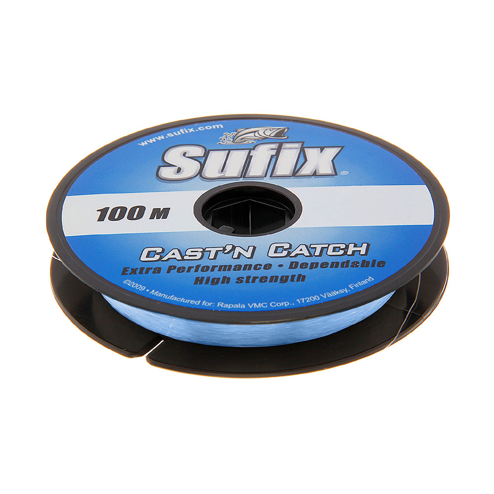 Леска монофильная Sufix Cast'n Catch x10 0,4 мм, 100 м, 9 кг, blue