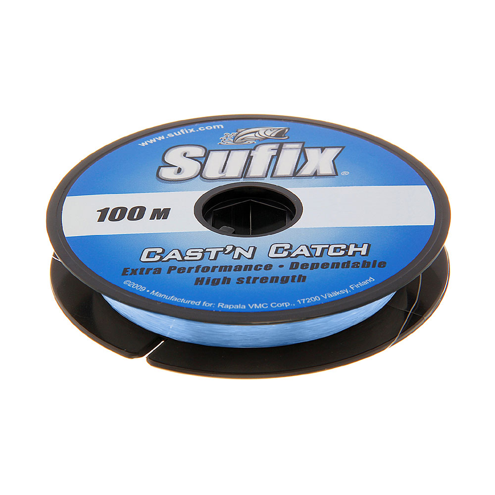 фото Леска монофильная sufix cast'n catch x10 0,5 мм, 100 м, 13,7 кг, blue