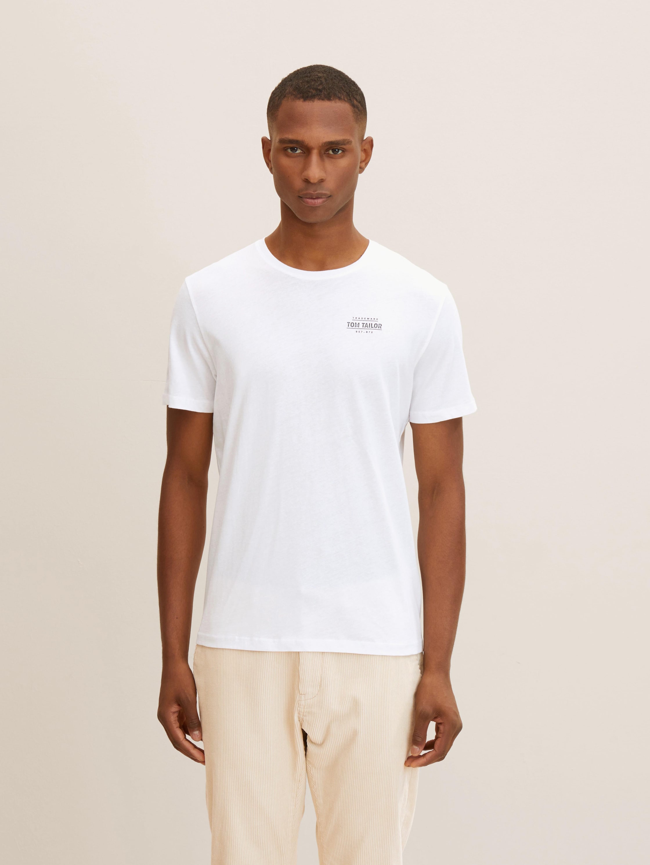 

Футболка мужская TOM TAILOR 1034535 белая 2XL, 1034535