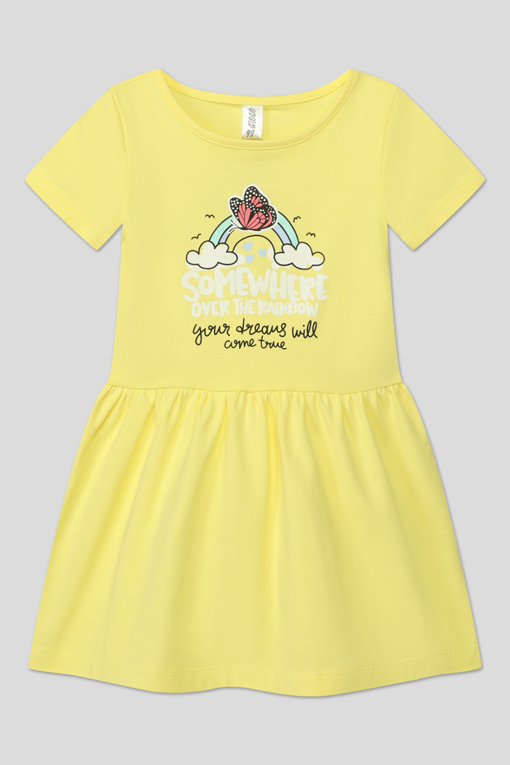 Платье детское GIOCO G23045341-006 желтый, 116