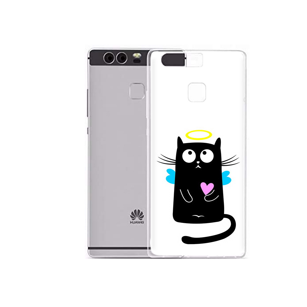 

Чехол MyPads Tocco для Huawei P9 Plus Кот ангелок (PT31455.54.96), Прозрачный, Tocco