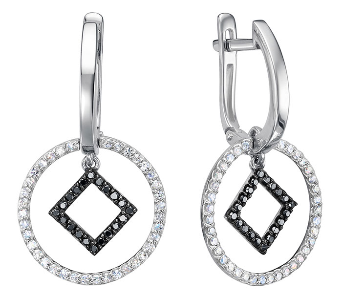 

Серьги из белого золота с бриллиантом Vesna jewelry 21724-256-27-00, 21724-256-27-00