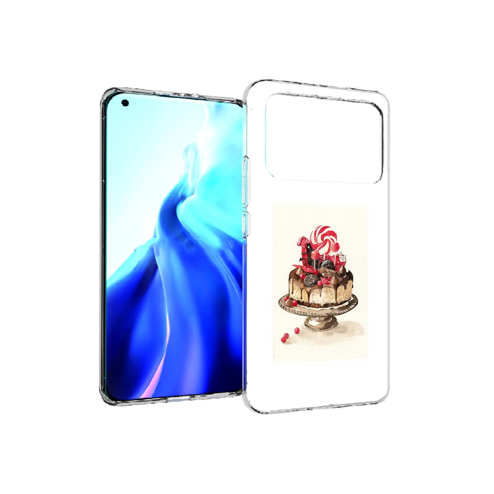 

Чехол MyPads Tocco для Xiaomi Mi 11 Ultra вкусный торт (PT160500.261.262), Прозрачный, Tocco