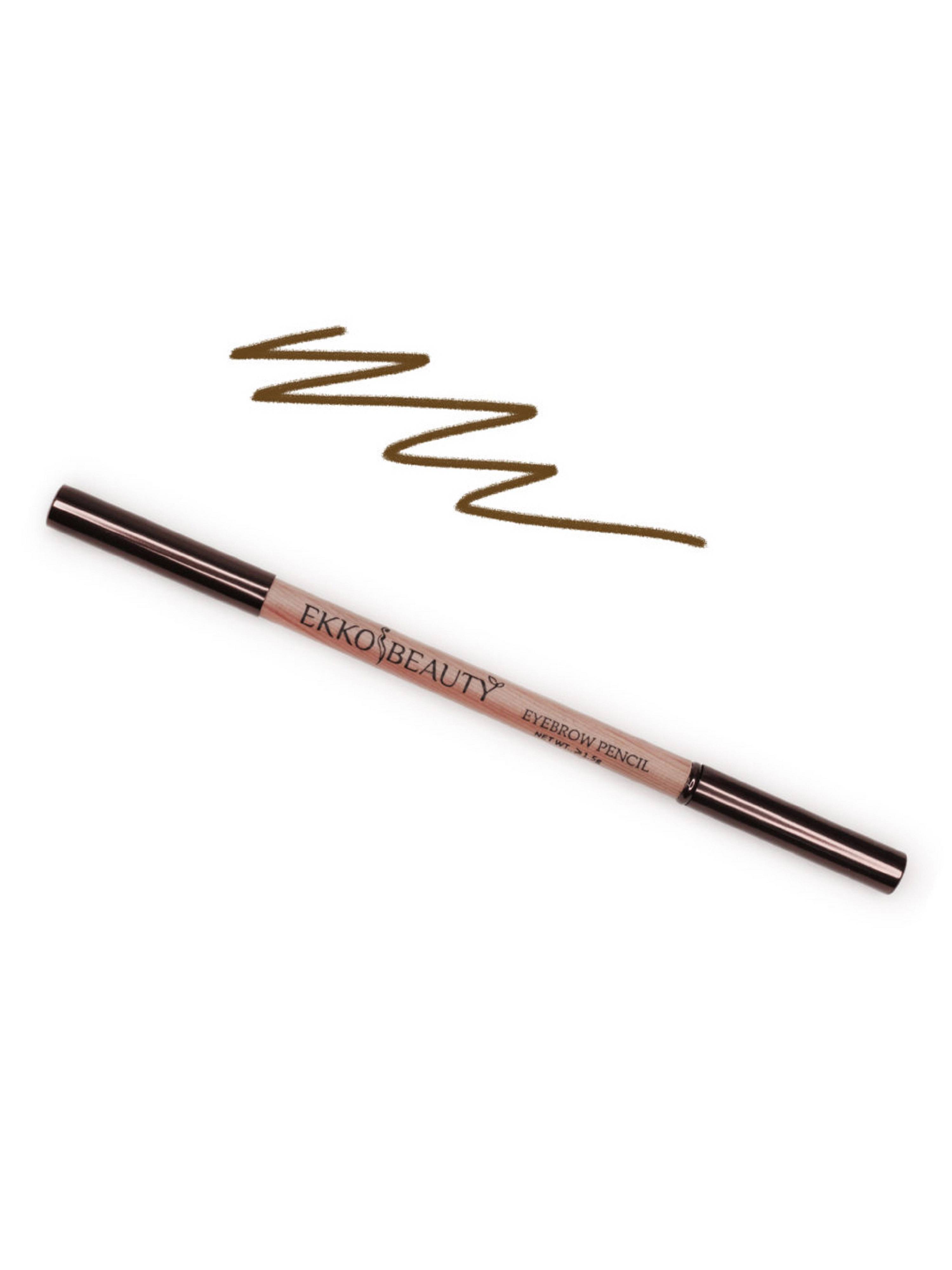 Карандаш для бровей Ekko Beauty с щеточкой тон 04 Brown 1,5 г карандаш для бровей ardell pro brow mechanical pencil dark brown 8 г