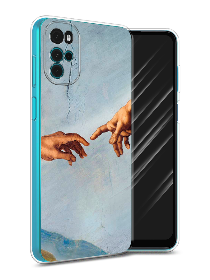 

Чехол Awog на Motorola Moto G22 "Сотворение Адама", Разноцветный, 243150-9