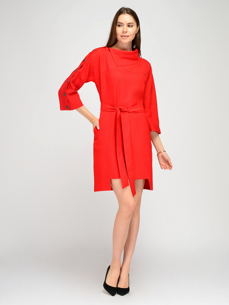 Платье женское VISERDI 9294 красное 48 RU