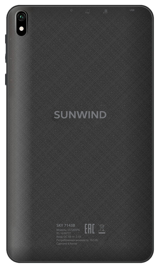 

Планшет SunWind Sky 7143B 3G, 1GB, 16GB, 3G, Android 11.0 Go черный