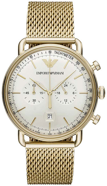 фото Наручные часы женские emporio armani ar11315 золотистые