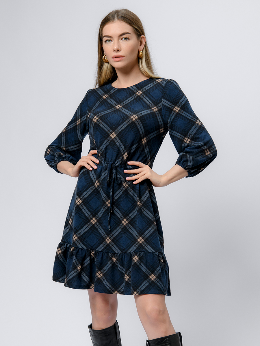 

Платье женское 1001dress 0302771 синее 50, Синий, 0302771