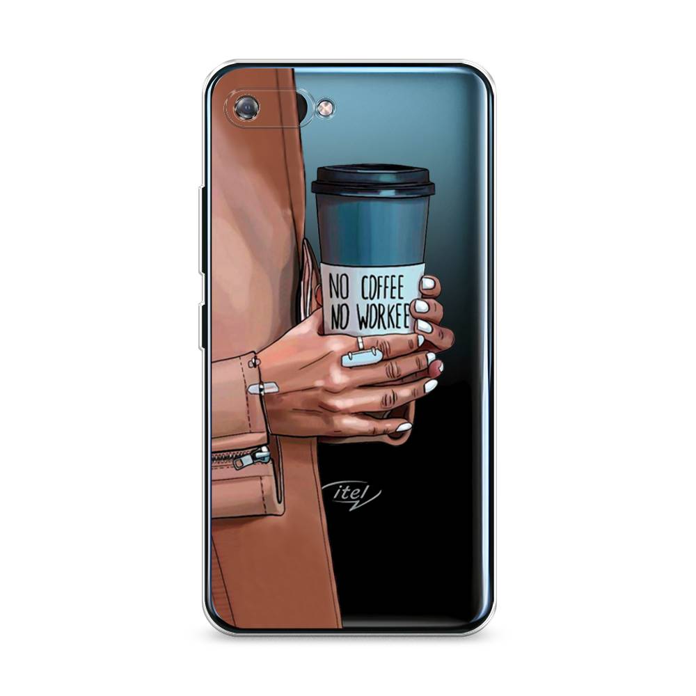 

Чехол Awog на Itel A25/A35 "No coffee", Разноцветный, 3200250-7