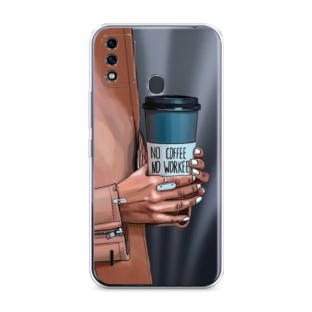 

Чехол Awog на Itel A48 "No coffee", Разноцветный, 3200150-7