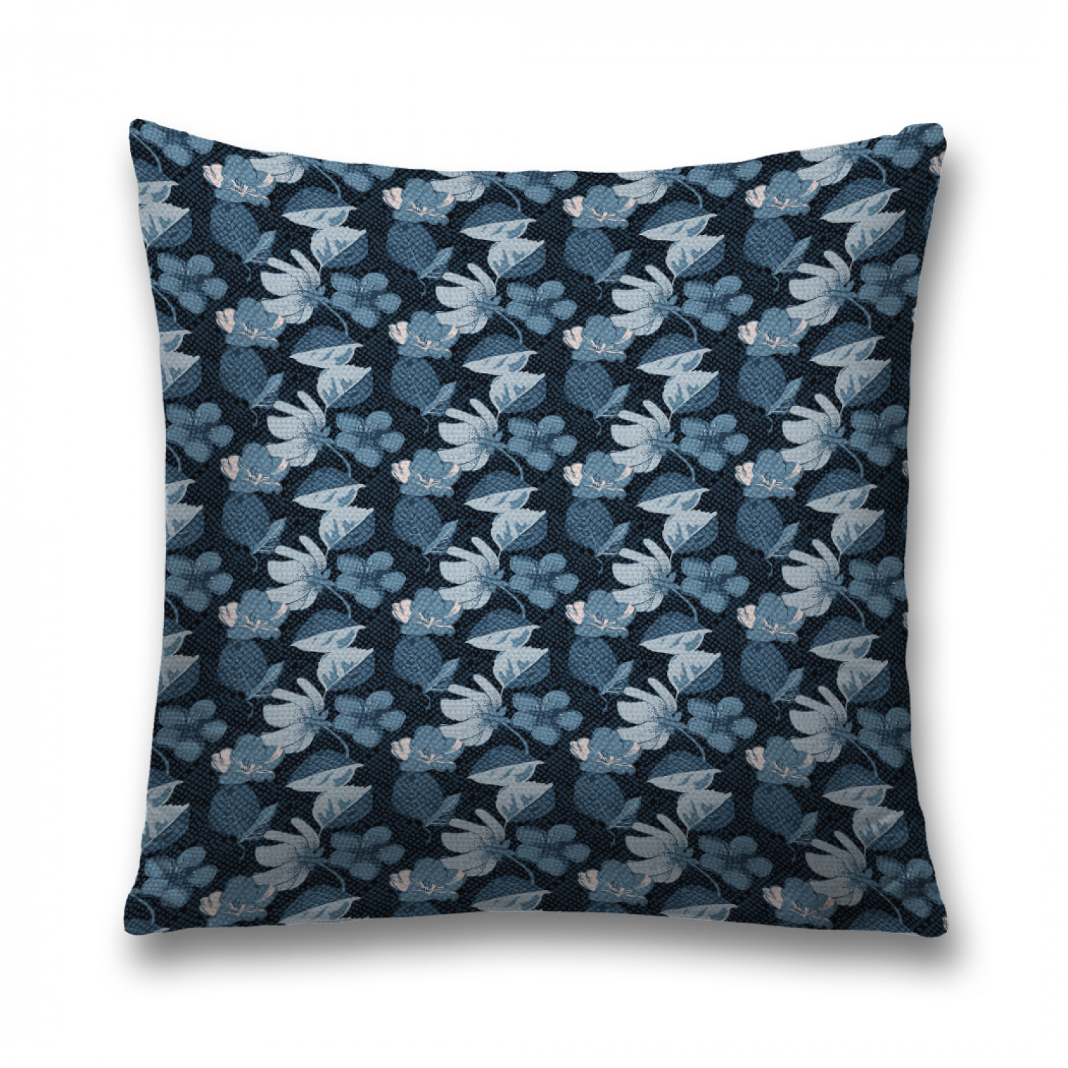 

Наволочка декоративная JoyArty "Опавшие цветы" на молнии, 45x45 см, Синий, Опавшие цветы