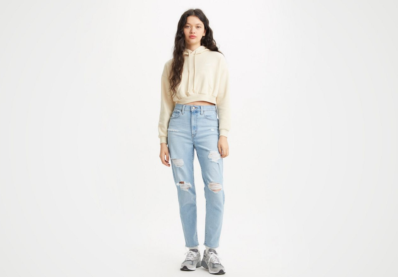 

Джинсы женские Levi's 26986-0027 синие 30-27, Синий, High-Waisted Mom Jeans