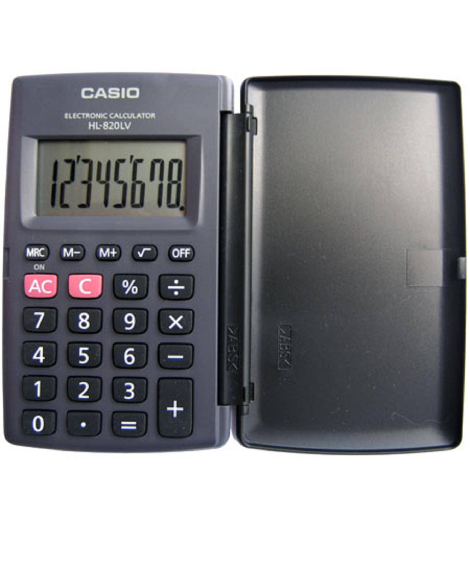 Калькулятор CASIO HL-820LV 8 р с крышкой  карманный