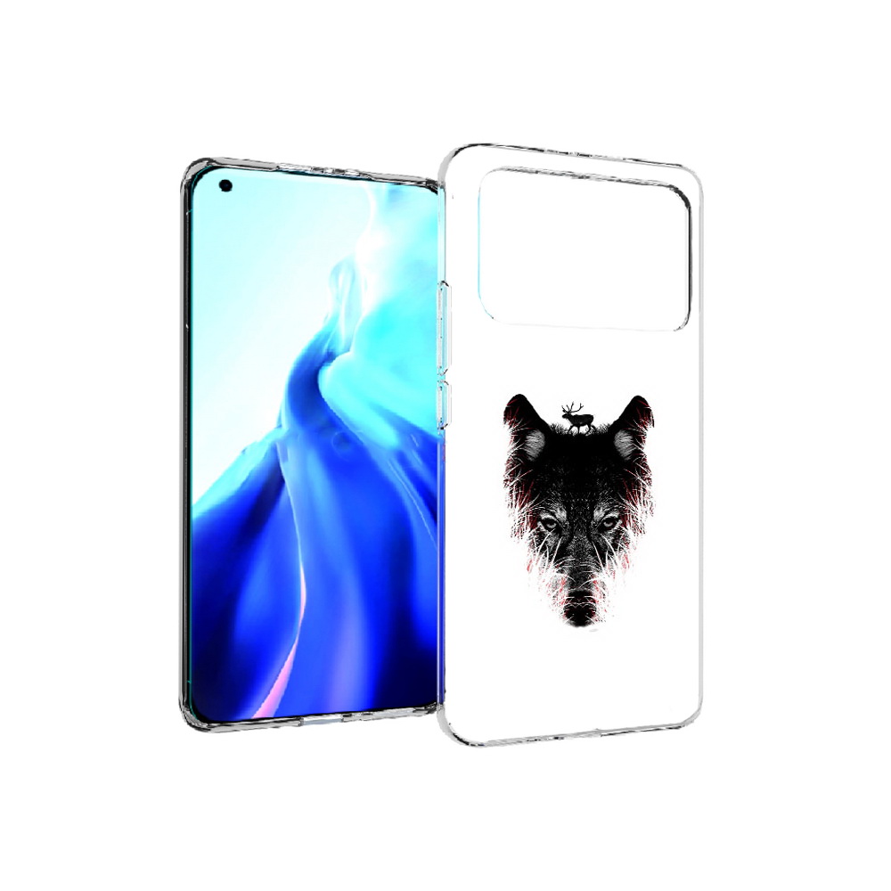 

Чехол MyPads Tocco для Xiaomi Mi 11 Ultra волк в траве (PT160500.261.267), Прозрачный, Tocco