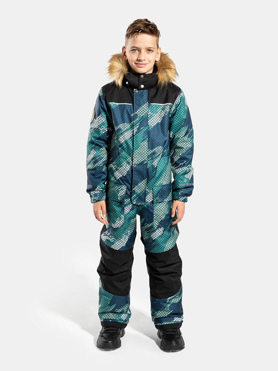 

Комбинезон детский KISU W23-30602P M, 10101, 140, Зеленый, W23-30602P M