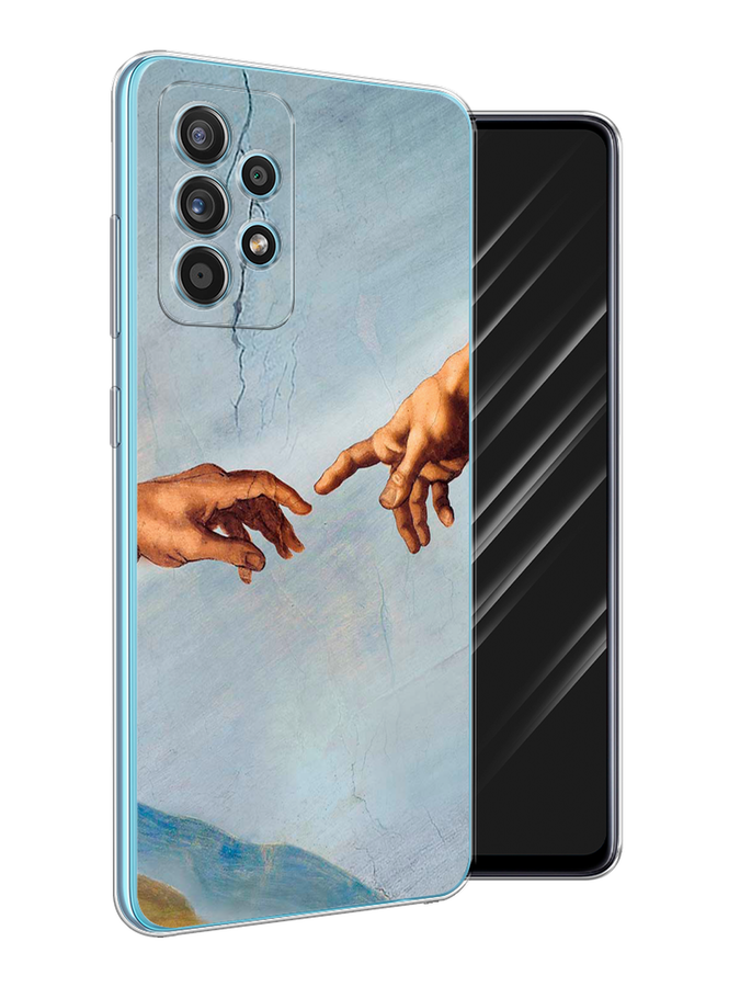 

Чехол Awog на Samsung Galaxy A52s / Самсунг A52s "Сотворение Адама", Разноцветный, 2106550-9