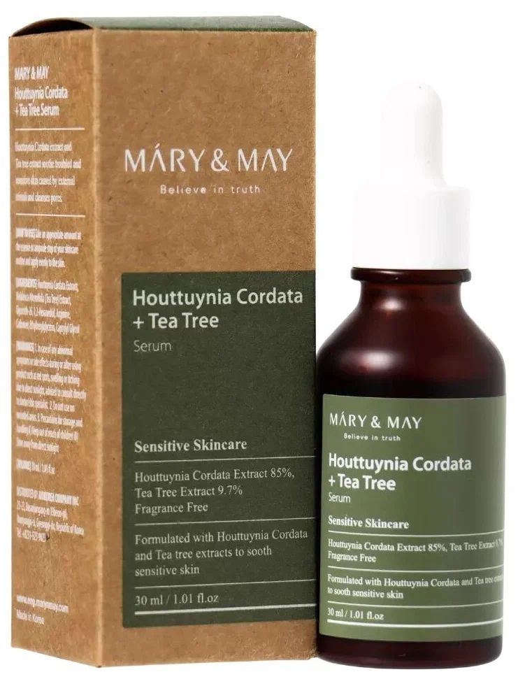 Сыворотка Mary&May Houttuynia Cordata + Tea Tree Serum 30 мл