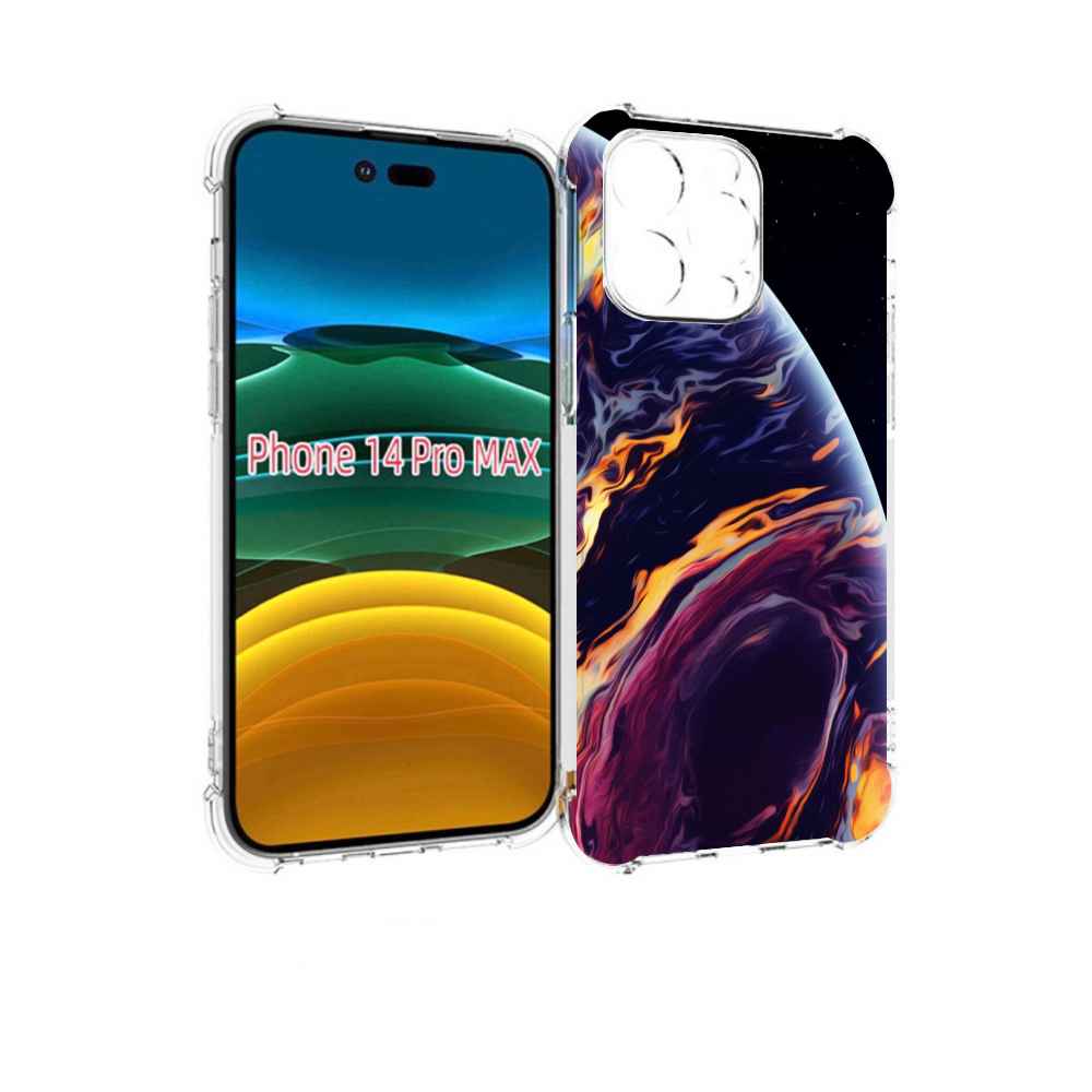 

Чехол MyPads акварельная планета для iPhone 14 Pro Max, Прозрачный, Tocco