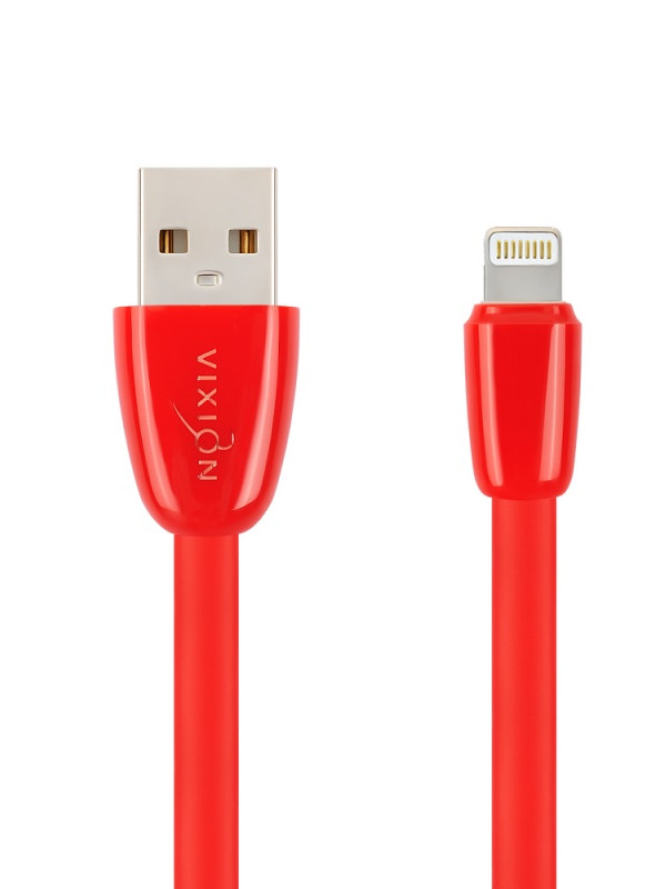 фото Кабель vixion usb - lightning вилка-вилка м (k12i red)